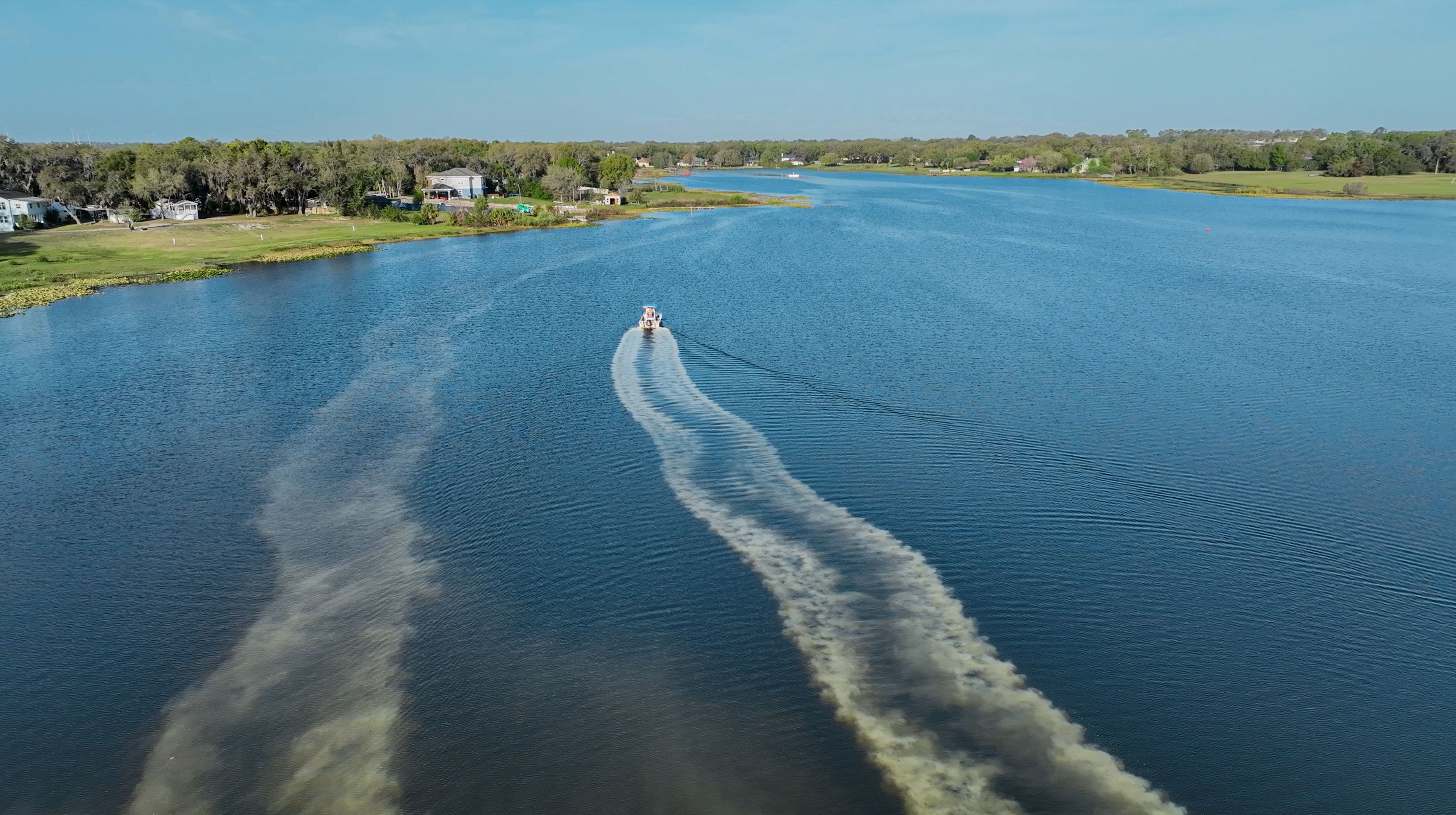 Aerial view of Lake Okeechobee